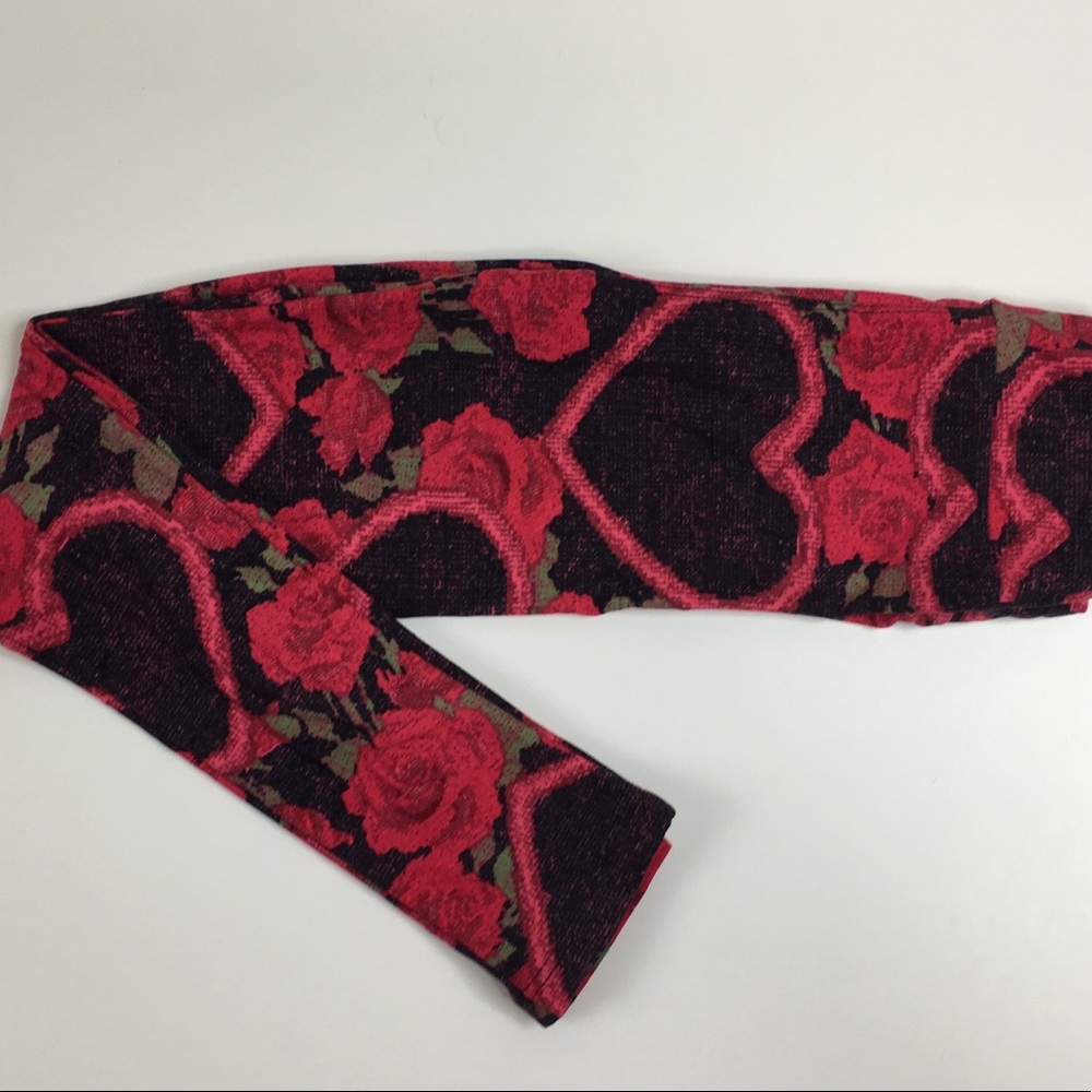 LuLaRoe new valentine leggings hearts roses